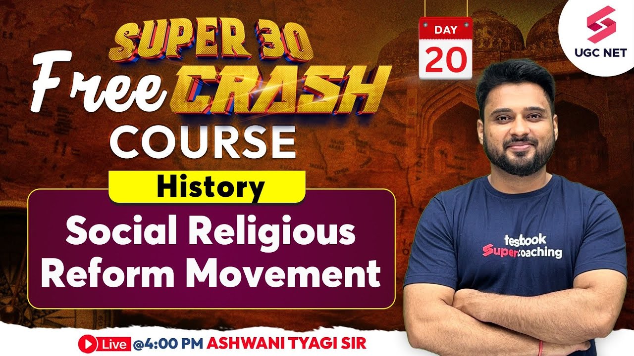 UGC NET History Revision | UGC NET History Social Religious Reform Movement | Ashwani Sir