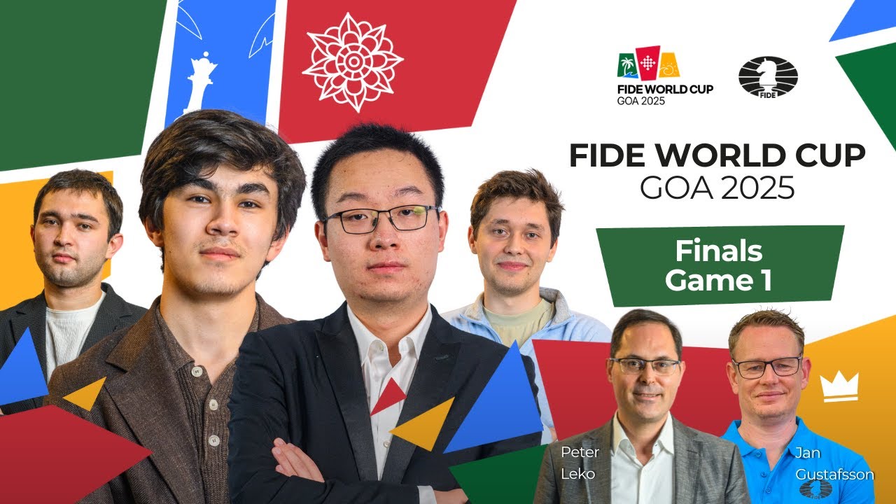 Chess ♟ | FIDE World Cup 2025 | Finals | Game 1 | 🇺🇿 Javokhir Sindarov &ndash; Wei Yi 🇨🇳