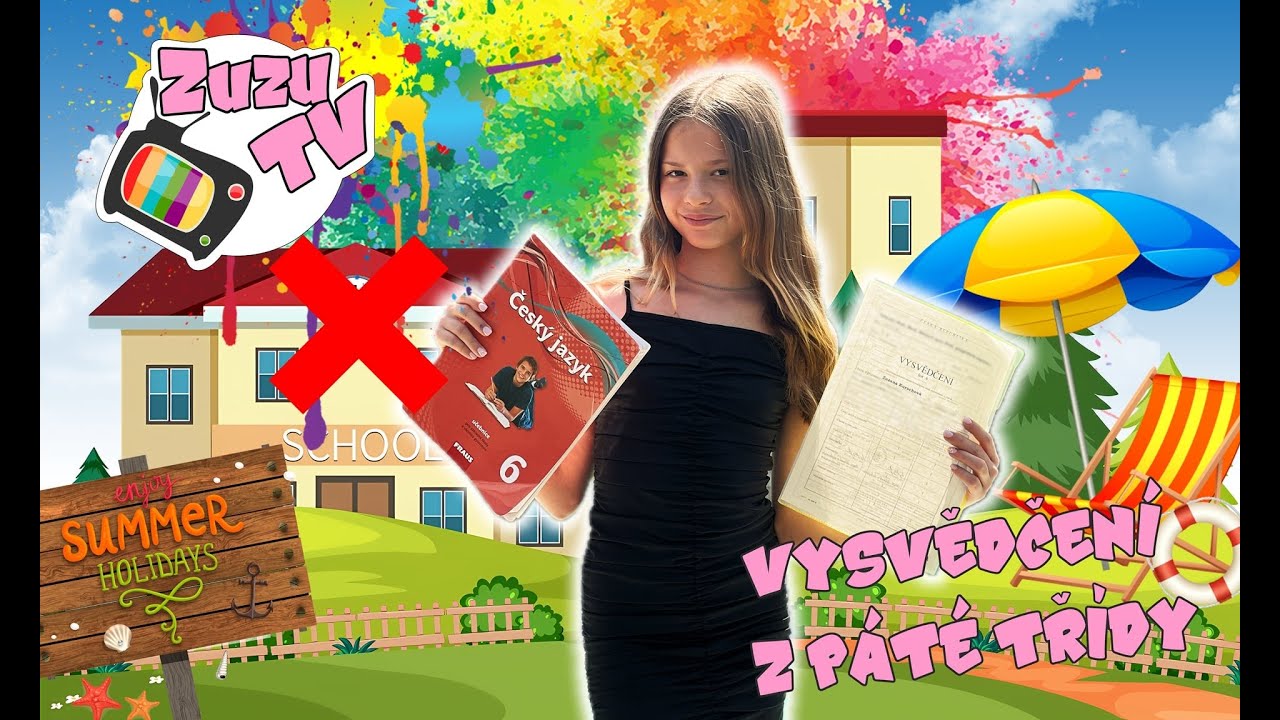 ZuzuTV - VYSVĚDČENÍ 👩‍🎓 A PRÁZDNINY ZAČÍNAJÍ 🏖️🍦☀️