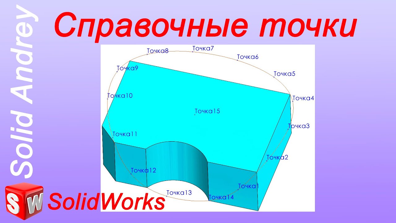 SolidWorks. Справочные точки: 6 типов. Справочная геометрия