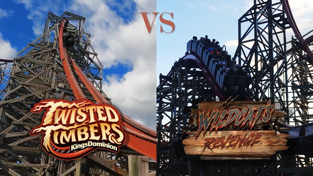 Twisted Timbers VS Wildcat's Revenge Coaster Fight! - Which RMC is Better?