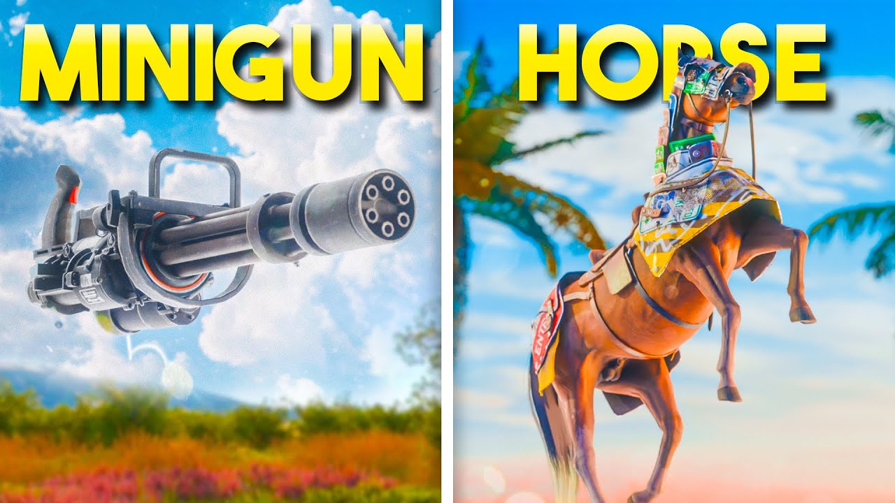 Minigun + Horse is OVERPOWERED in Rust