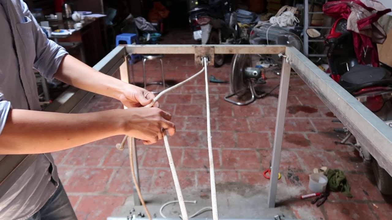 Hướng dẫn cách hàn puly dây kéo tay mái bạt xếp kiểu kéo nhẹ nhất đt 0985887382 cung cấp linh kiện