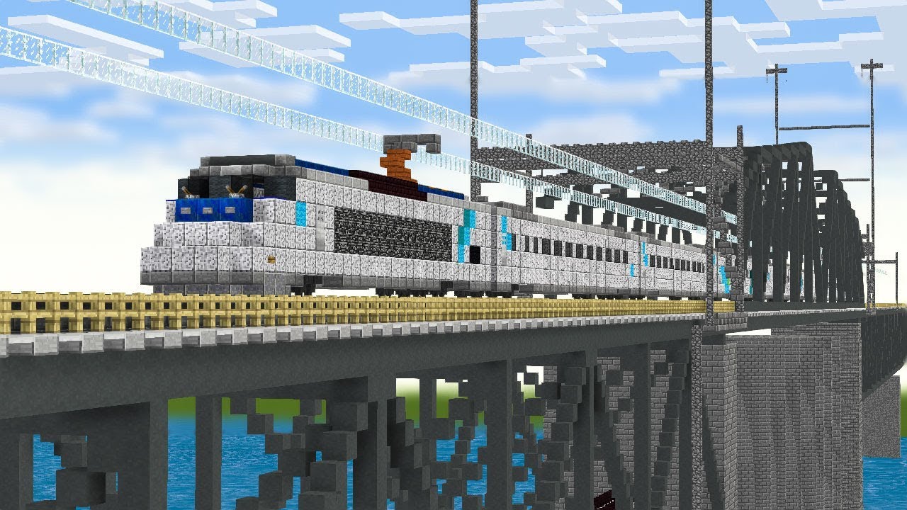 Minecraft North East Corridor NEC Amtrak Train Animation