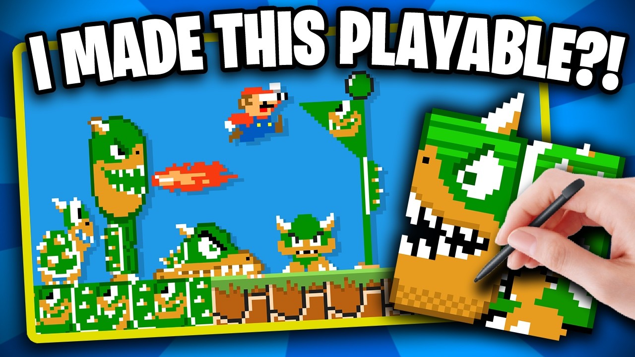 I Made Level UP's Everything Mario touches turns to Bowser a REAL LEVEL?!