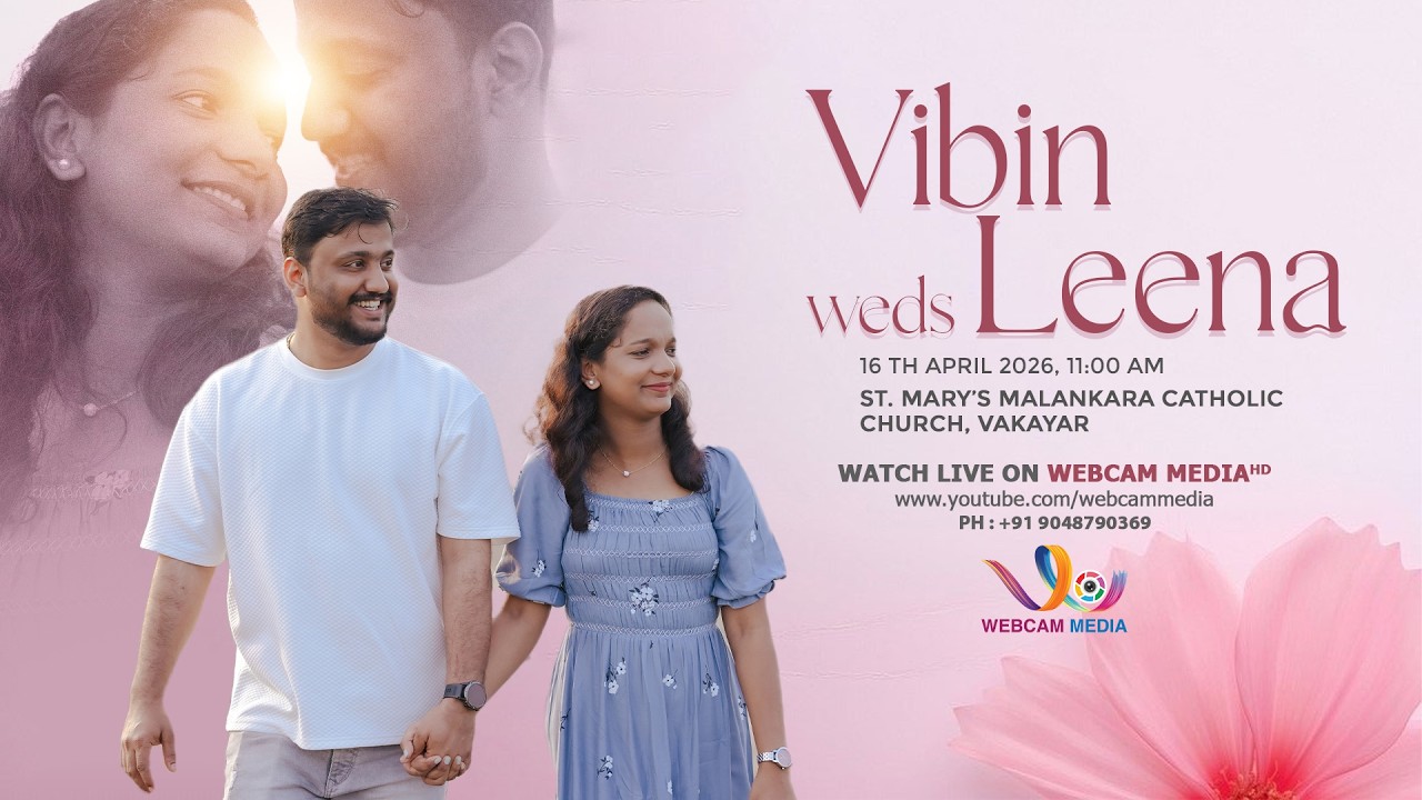 WEDDING LIVE STREAM || VIBIN & LEENA || 16th April 2026, 11 am