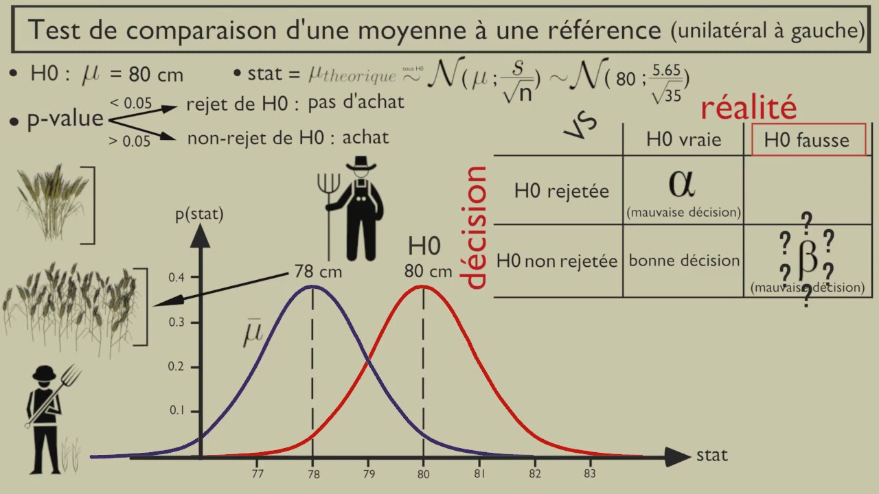 3 - Risque alpha, beta et puissance d'un test statistique