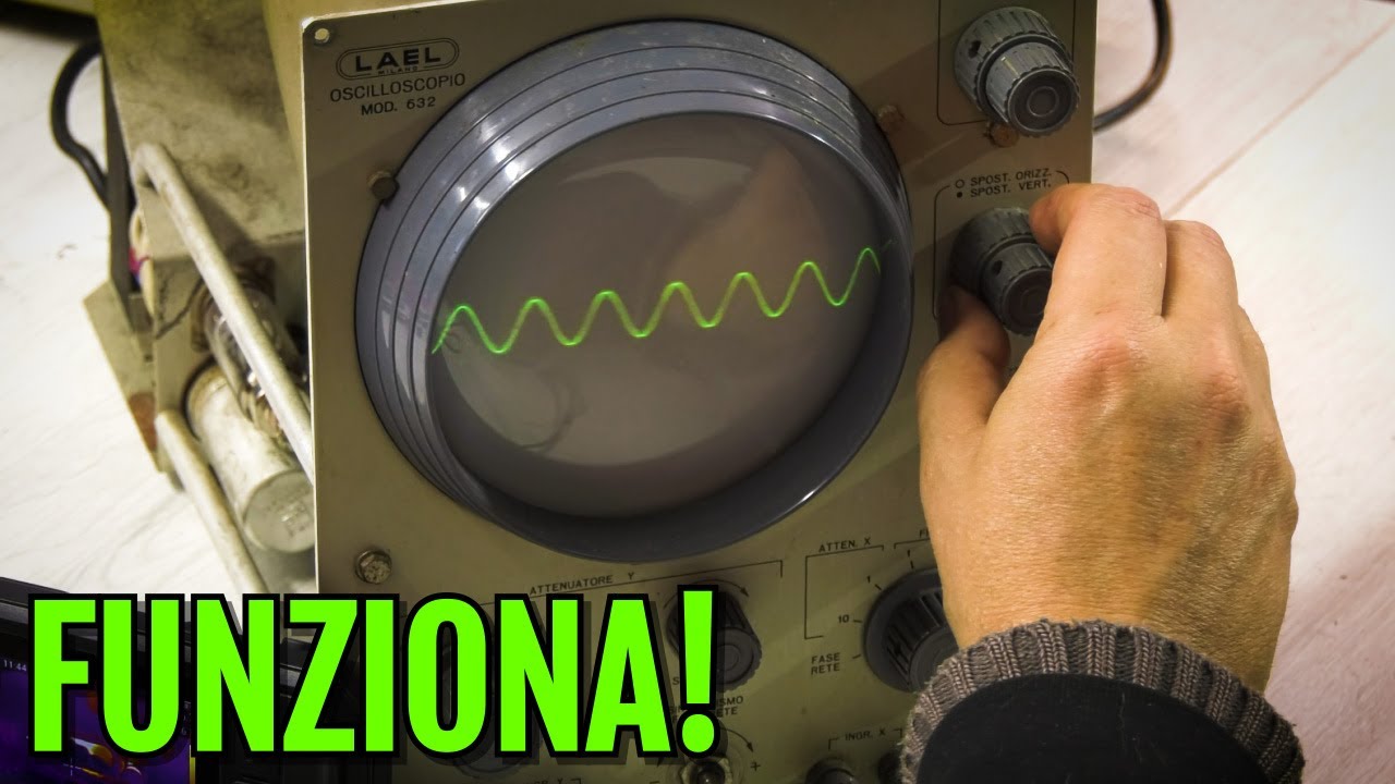 L'oscilloscopio a valvole funziona! - LAEL Mod. 632 resurrection