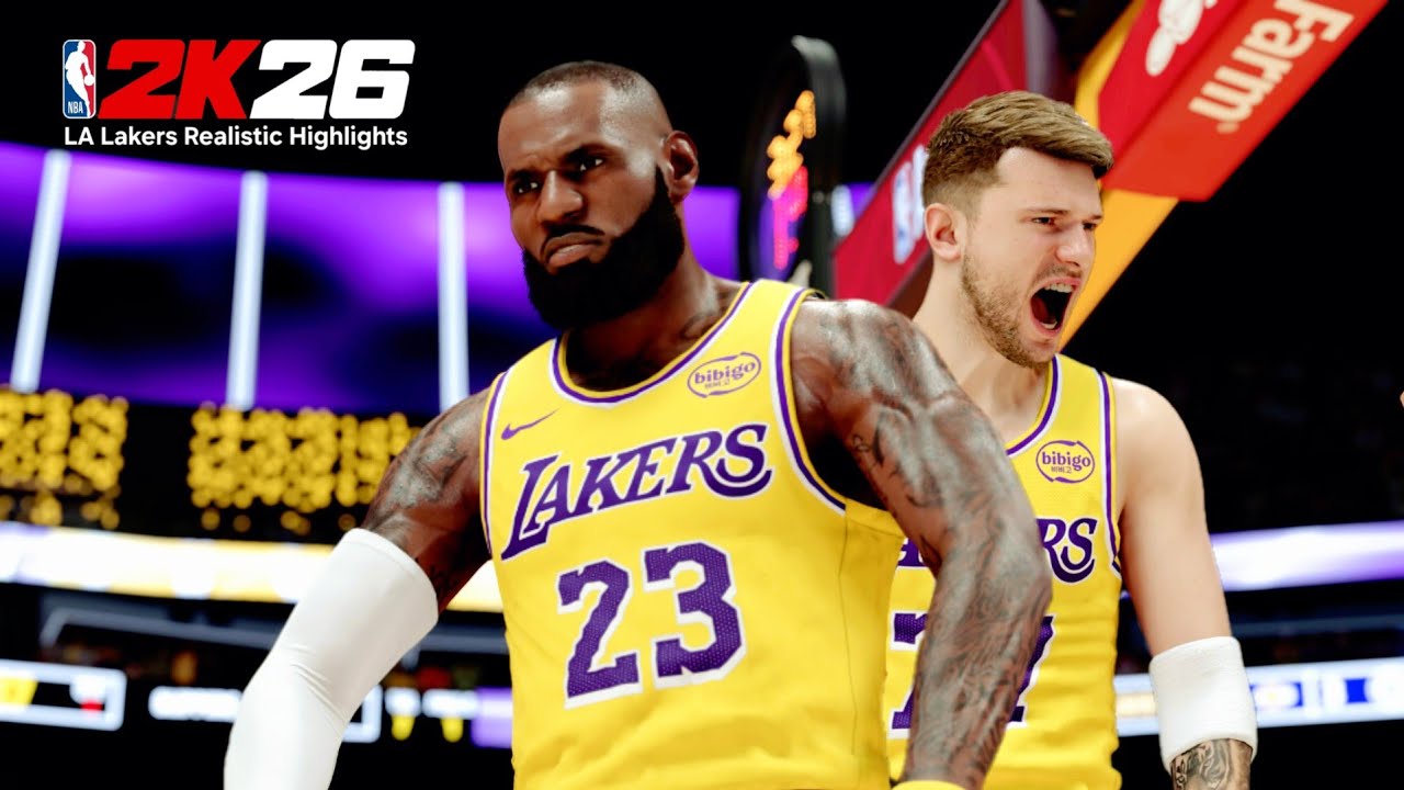 NBA 2K26 | Luka & Lebron LA Lakers Realistic Highlights | PS5 4K UHD
