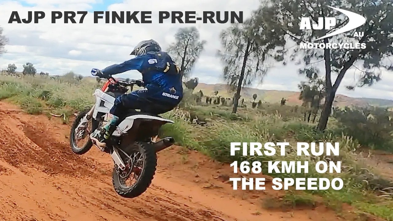 AJP PR7 pre-run for the 2026 Finke desert race - Warren Strange︱AJP MOTOS Australia