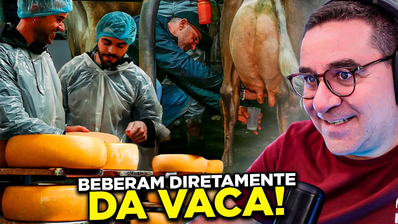 BEBERAM LEITE DIRETO DA VACA | RIC REAGE a GASTROPIÇO e GASTÃO