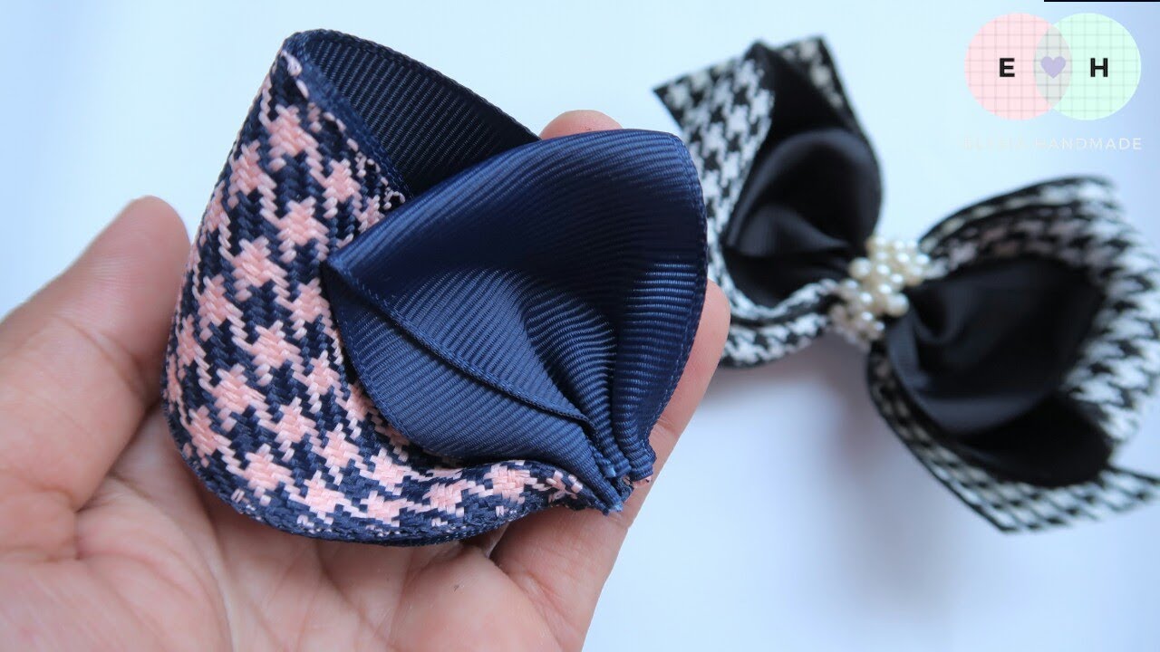 Amazing Ribbon Bow - Hand Embroidery Works - Ribbon Tricks & Easy Making Tutorial #98