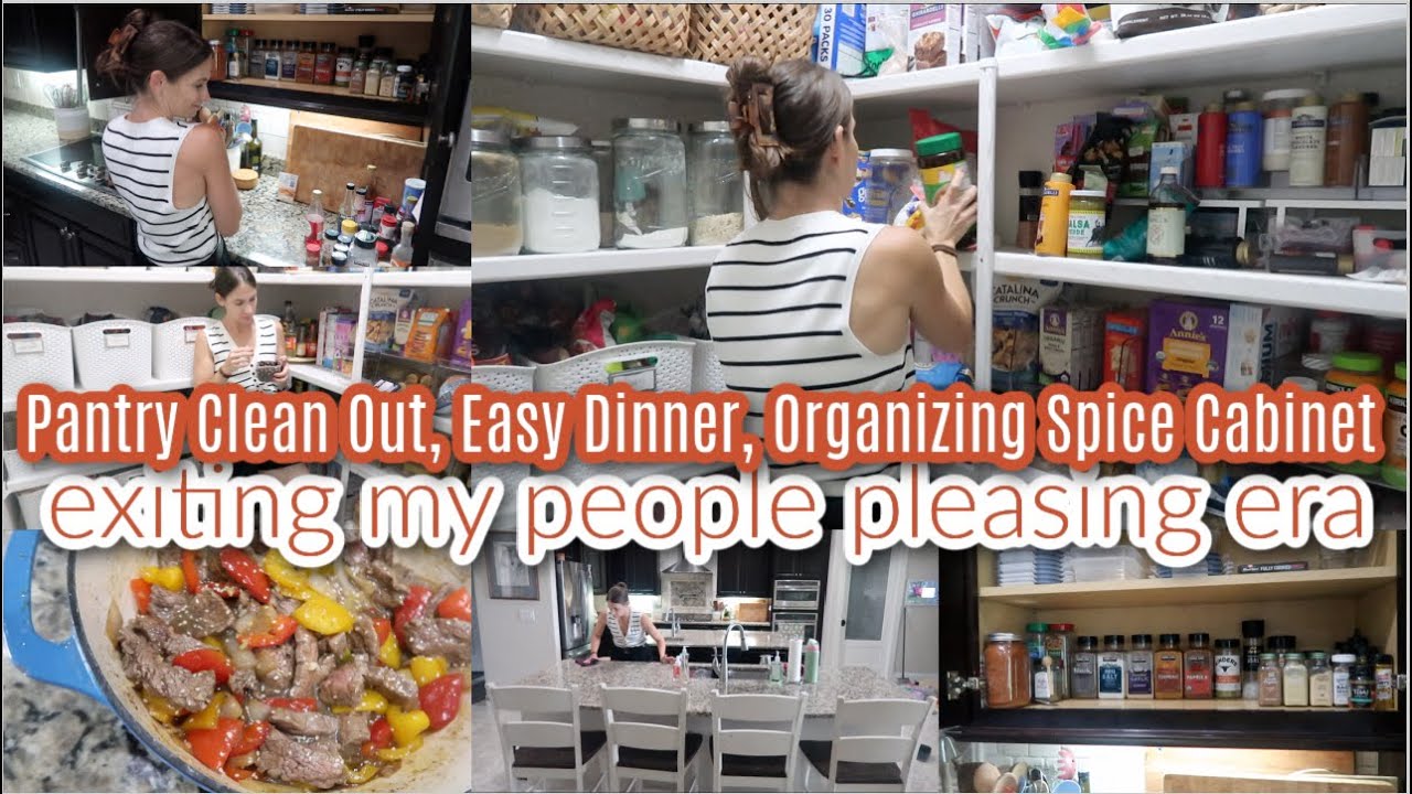 Raw & Real Mom Life Motivation | Pantry Clean Out, Spice Cabinet & Easy Meal Idea! Around The House