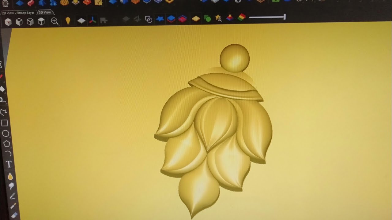 Two Rail Sweep Uses and Designs in 3d artcam Tamil🌺