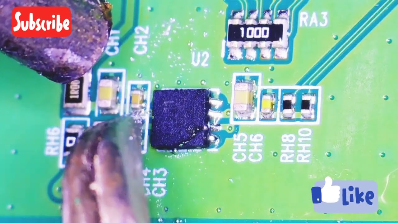 QFN package ic soldering technique |Smd ic soldering | electronic repair tips