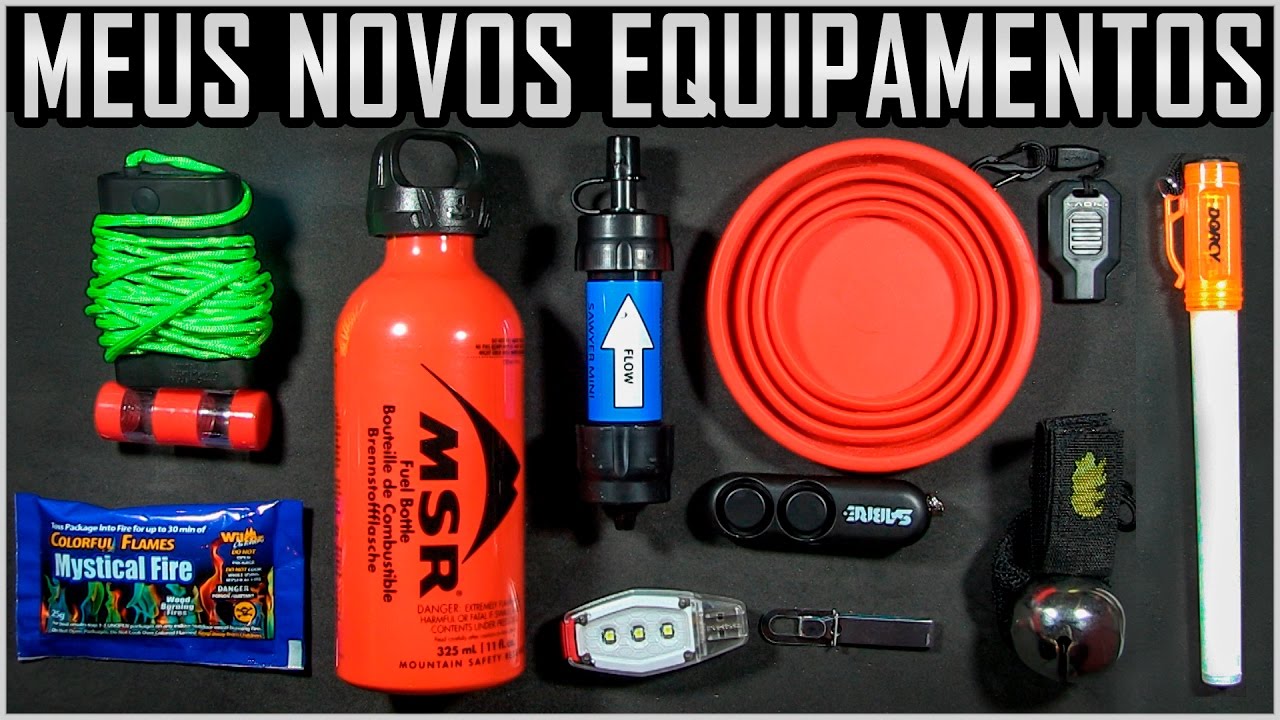 Meus Novos Equipamentos para Expedições, Sobrevivência e Camping