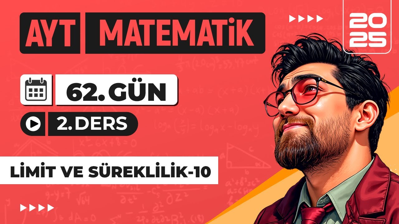 90 Günde AYT Matematik Kampı | 62.Gün 2.Video | Limit ve Süreklilik-10 | 2025 | #merthoca