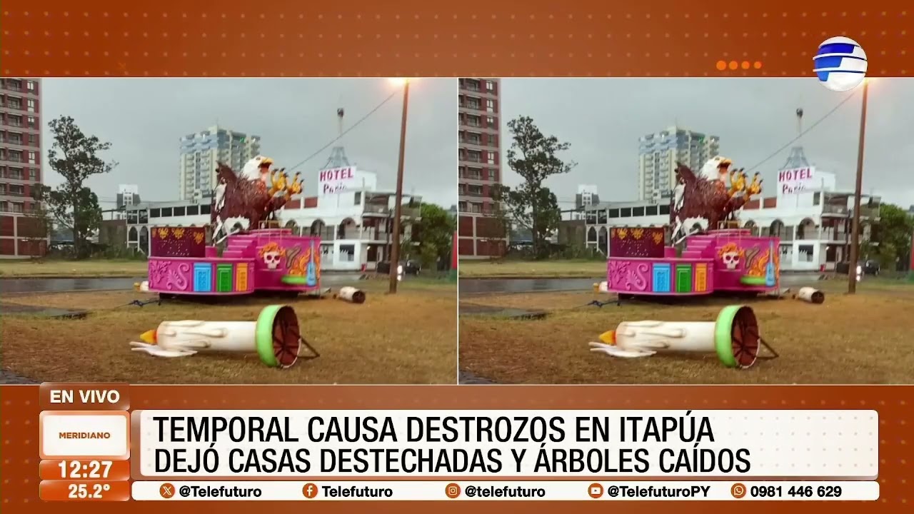 Temporal causa destrozos en Itapúa