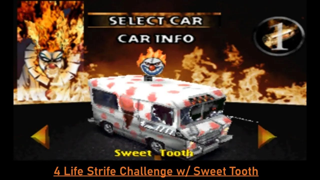Twisted Metal 2: EDGBLA's Hack w/ Sweet Tooth [HARD] (4 Life Strife)