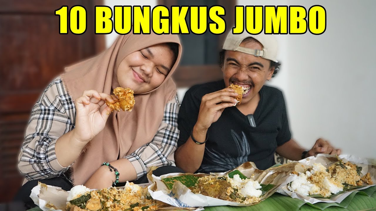 MUKBANG 10 BUNGKUS NASI PADANG VERSI JUMBOOO !!!
