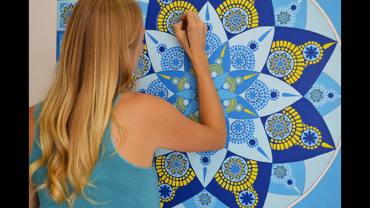 Fractal Mandala Mural  // Timelapse