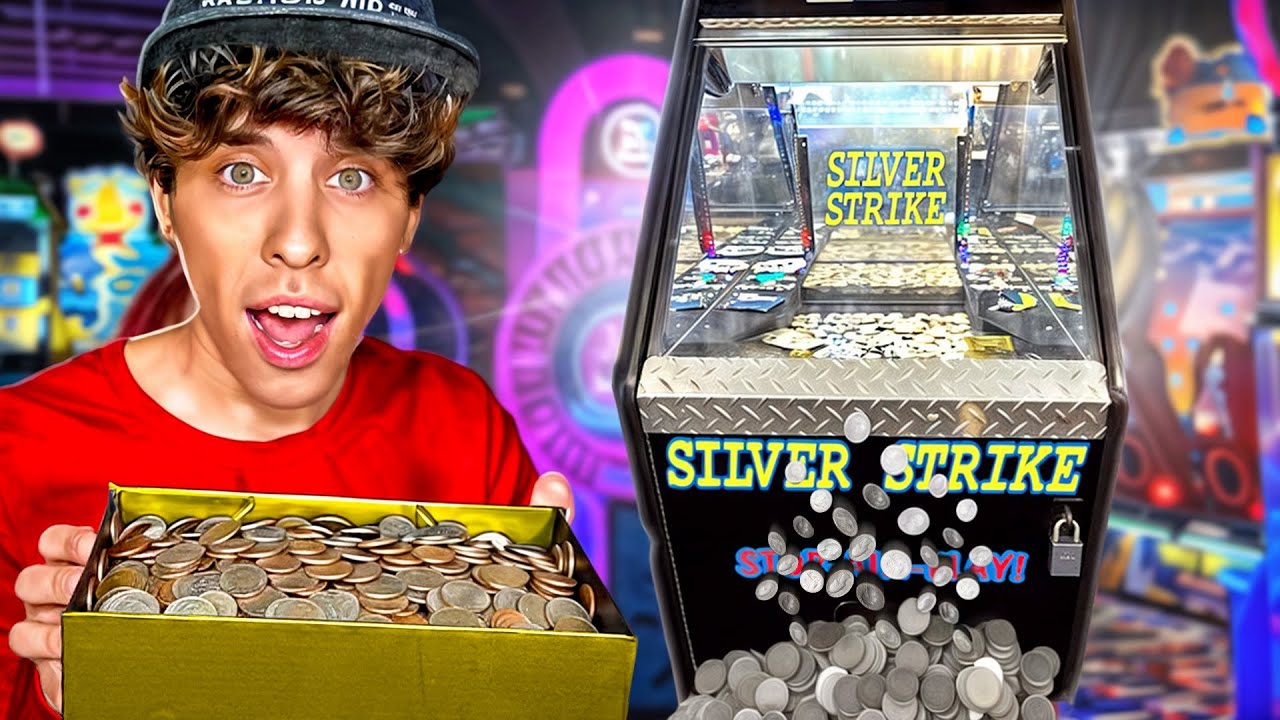 I Put 400 Quarters In A Coin Pusher And Then THIS Happened...