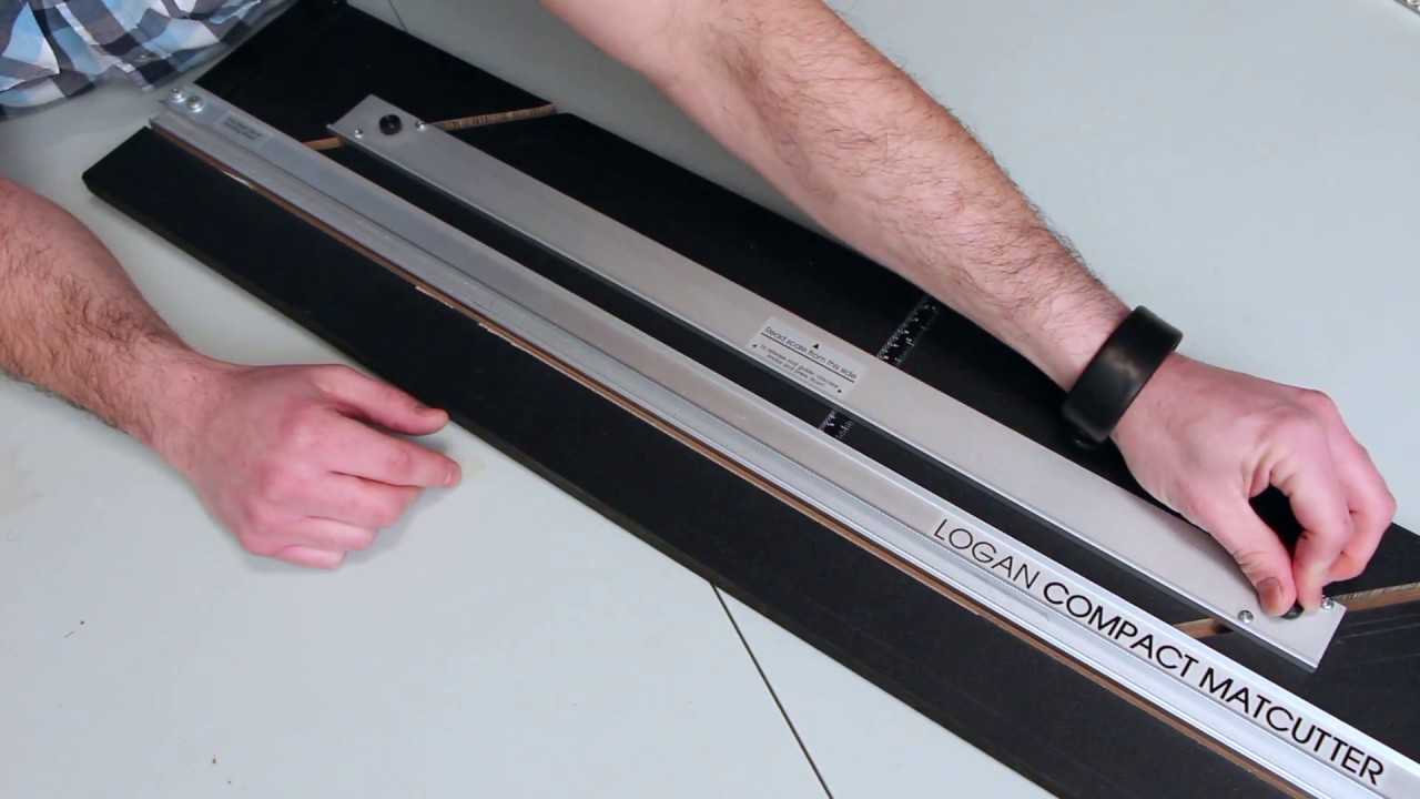 Cutting a Beveled Edge Window Mat -Logan Mat Cutter - How To