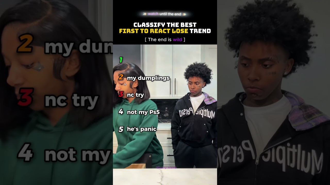 Ranking the craziest 'first to react' moments! 😱 #shorts #firsttoreact #coupleschallenge