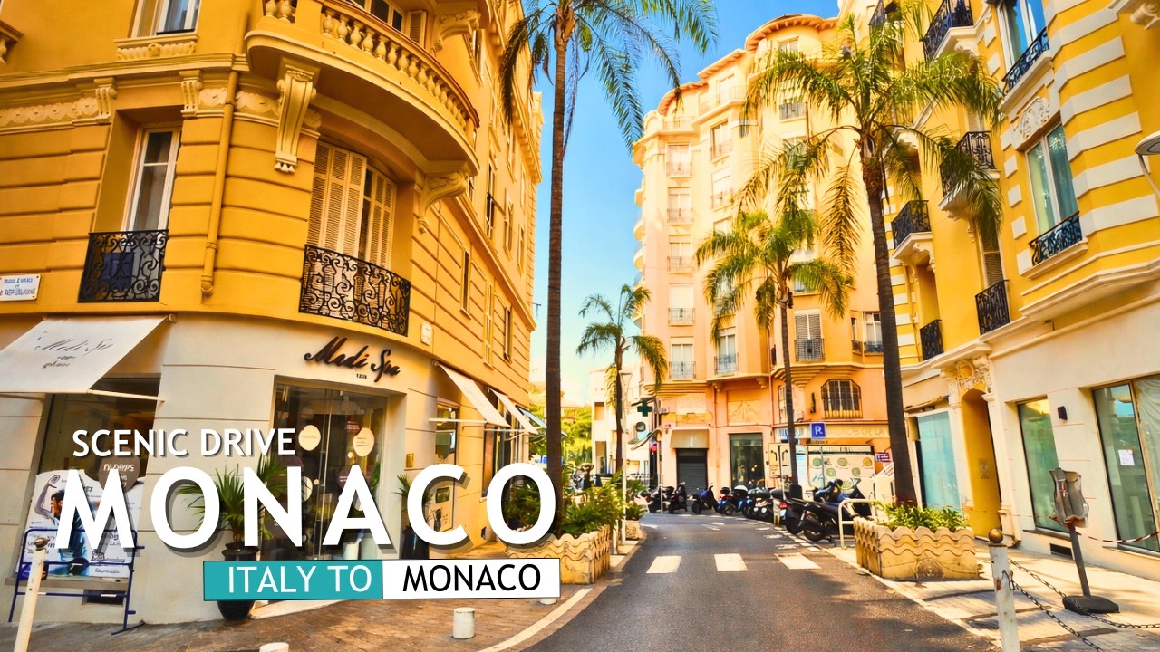 From Alpine Tunnels to Billionaire Streets - The Most Stunning Italy to Monaco Scenic Drive 4K