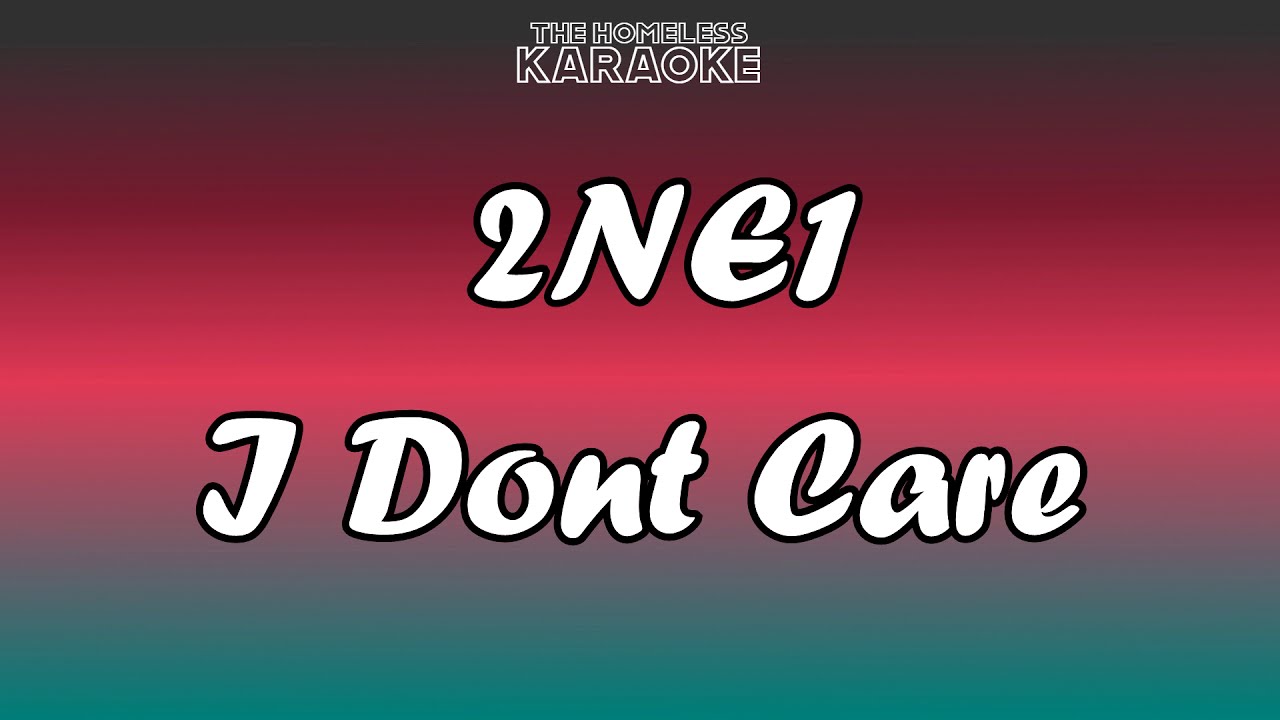 2NE1 - I Dont Care - Karaoke