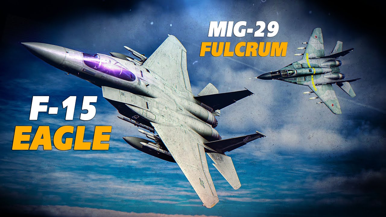 Миг-29 «Фулкрам» против F-15C Eagle: воздушный бой | Цифровой боевой симулятор | DCS |