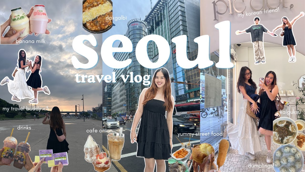 SEOUL KOREA TRAVEL VLOG 🇰🇷🌸 | myeongdong, shopping, cafes, han river, gangnam, olive young