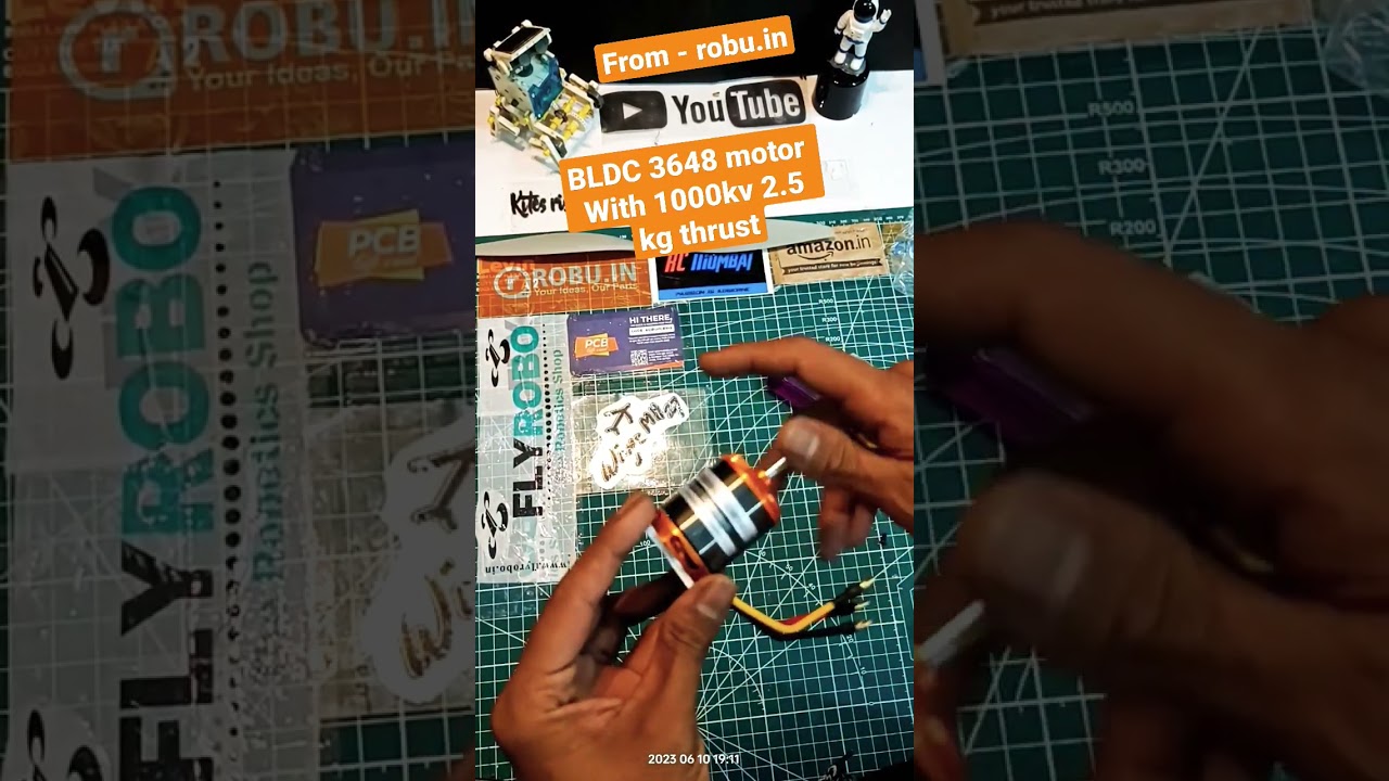 BLDC 3548 1000KV MOTOR 2.4 Kg thrust #fpv #diy #india