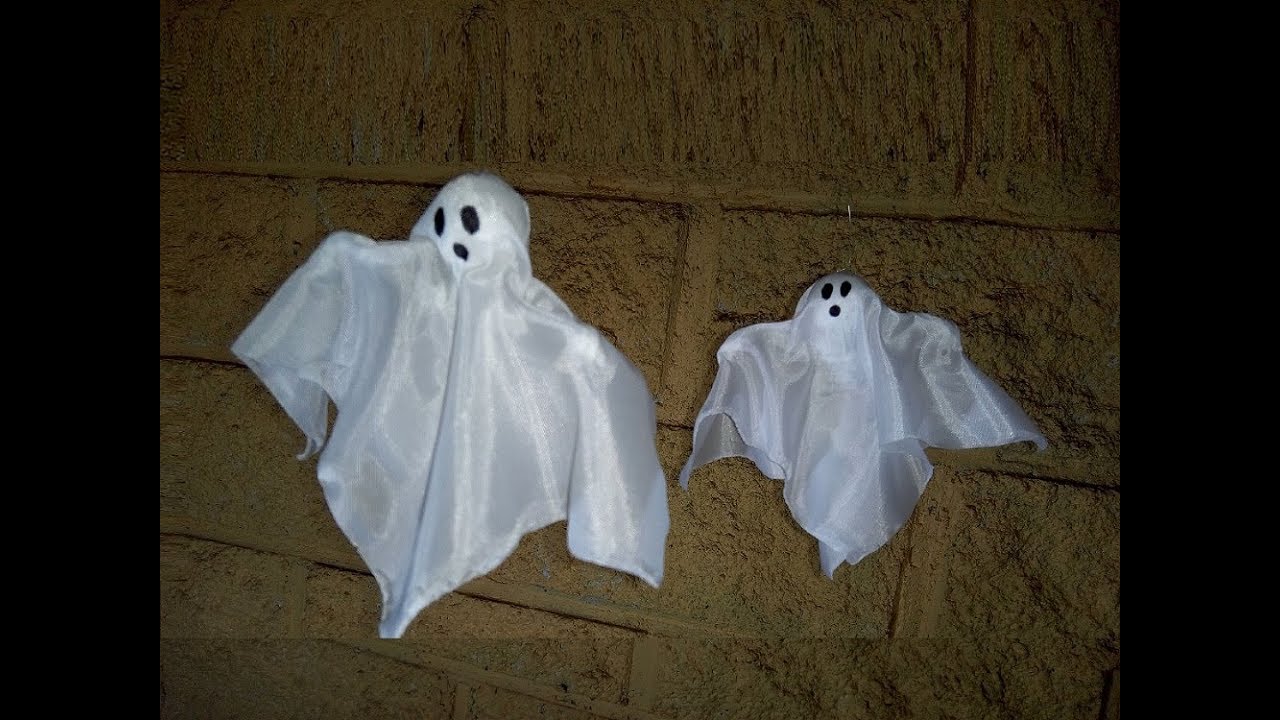 Como hacer un fantasma  fácil para decoración halloween