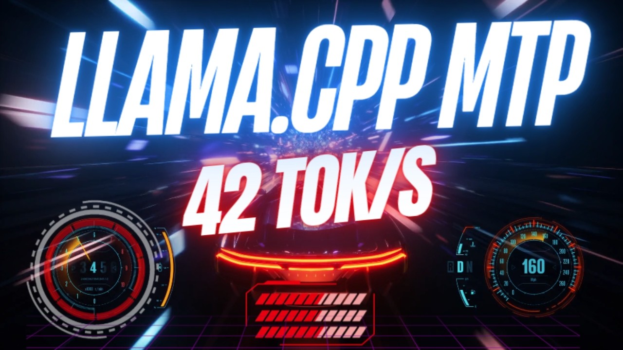 Llama.cpp только что получила MTP - Qwen3.6 27B работает в два раза быстрее локально с двумя флаг...