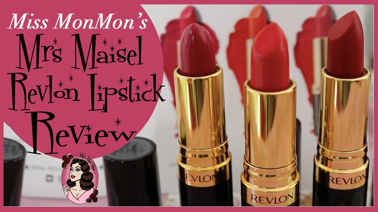 Обзор совместной работы Mrs Maisel и Revlon Lipstick