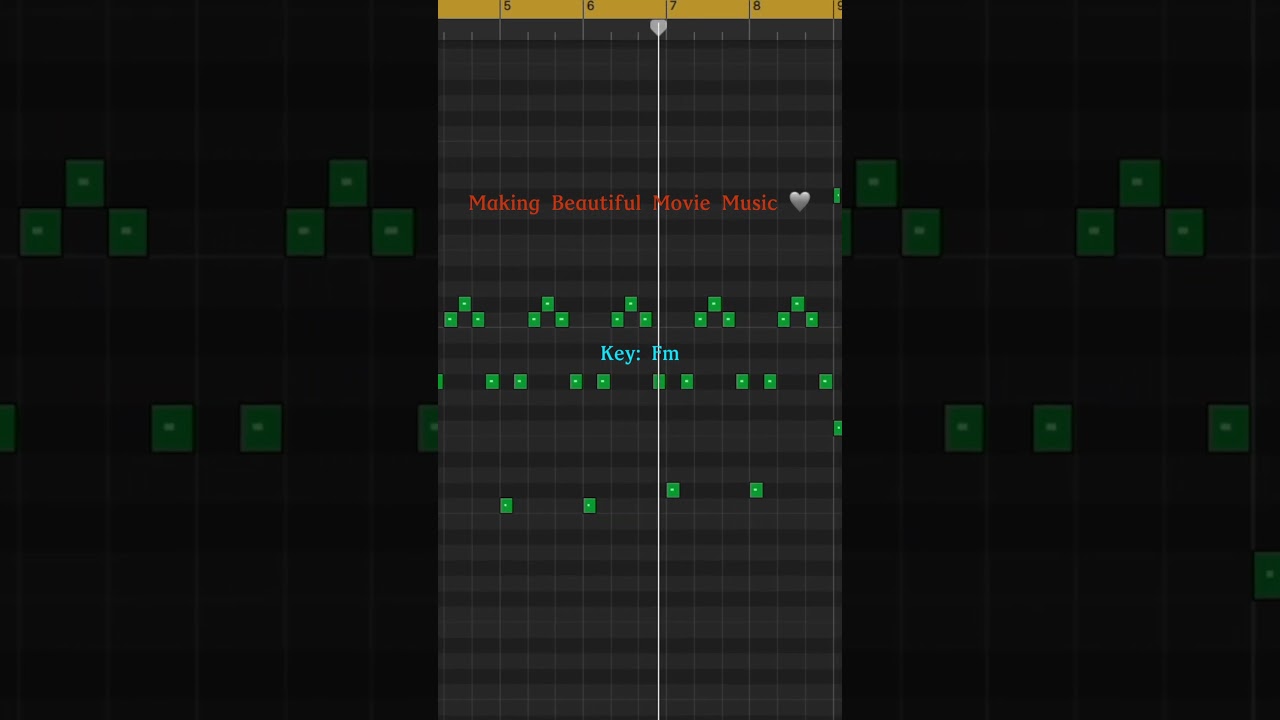 Making music for a beautiful movie #piano #midi #logicprox