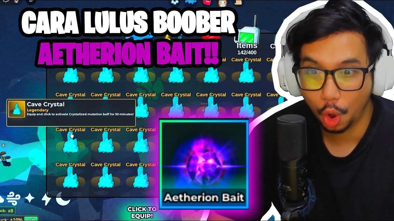 INI CARA LULUS CEPAT DARI MISI CRYSTALLINE SECRETS UNTUK BOOBER AETHERION BAIT ! FISH IT