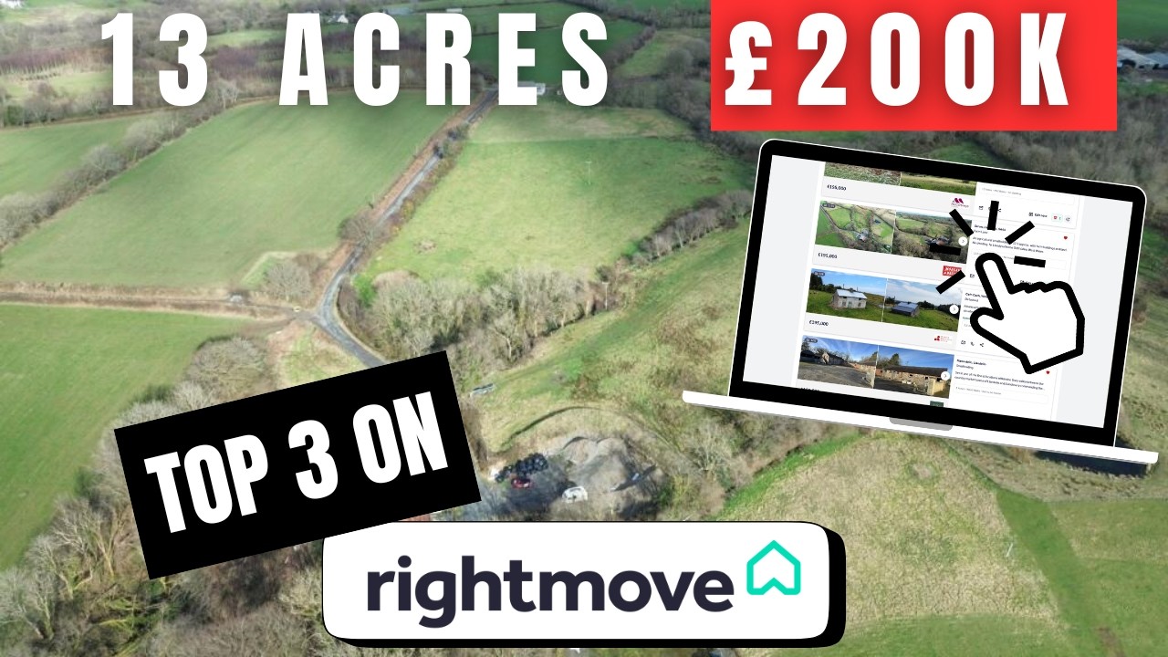 Top 3 Smallholdings with 13 Acres for £200K on Rightmove in 2026