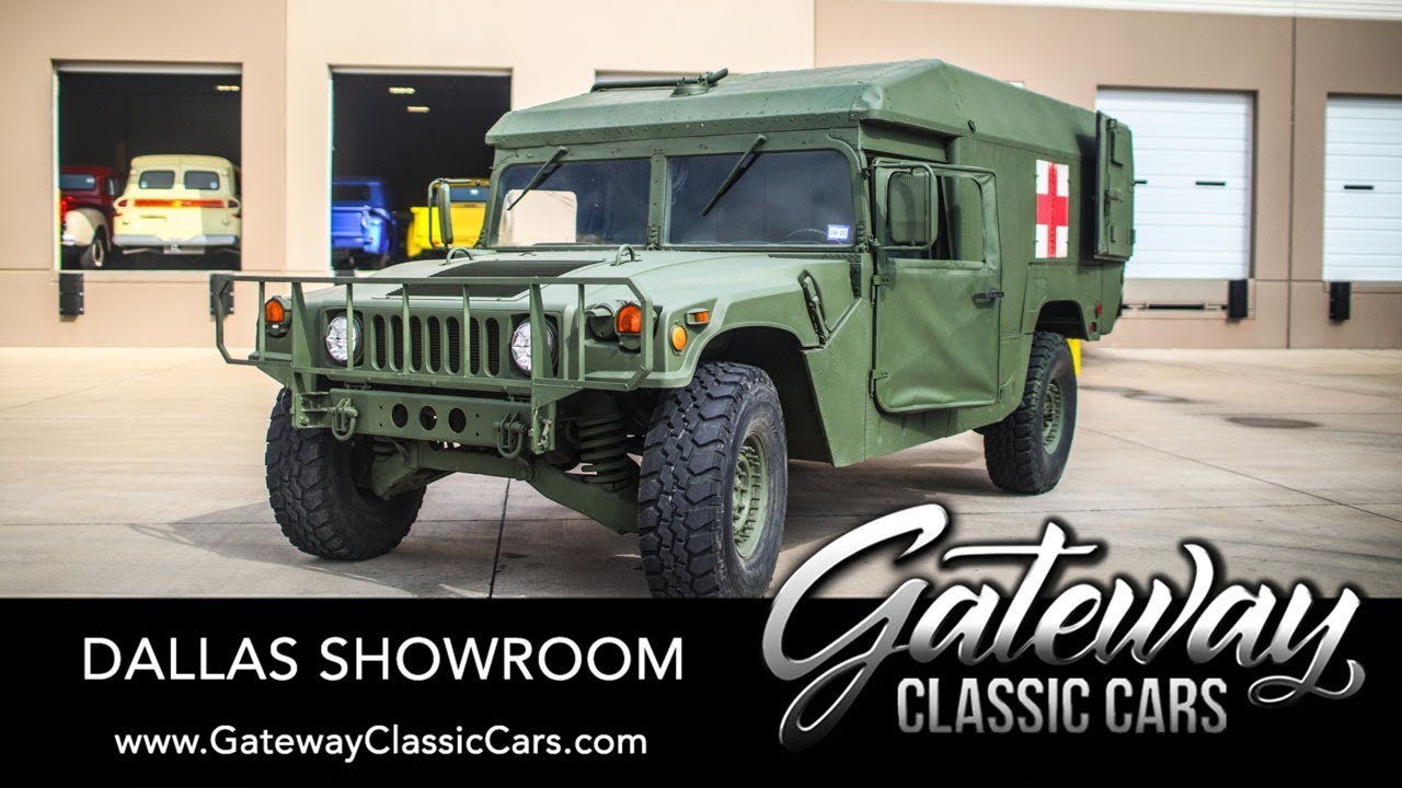 1989 AM General Humvee Medical Ambulance M996 For Sale Gateway Classic Cars Dallas #1258
