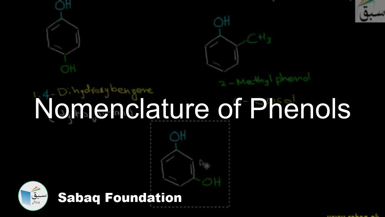 Nomenclature of Phenols, Chemistry Lecture | Sabaq.pk