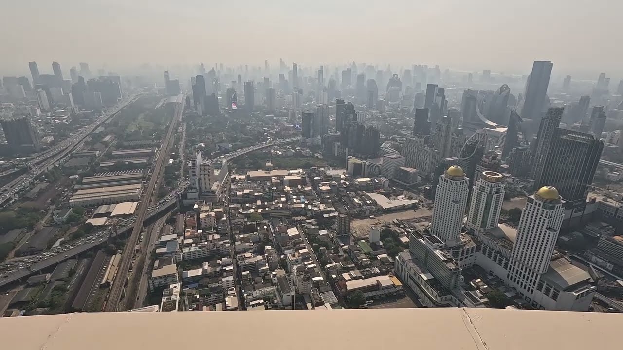 Observation deck at the Baiyoke Sky Hotel.