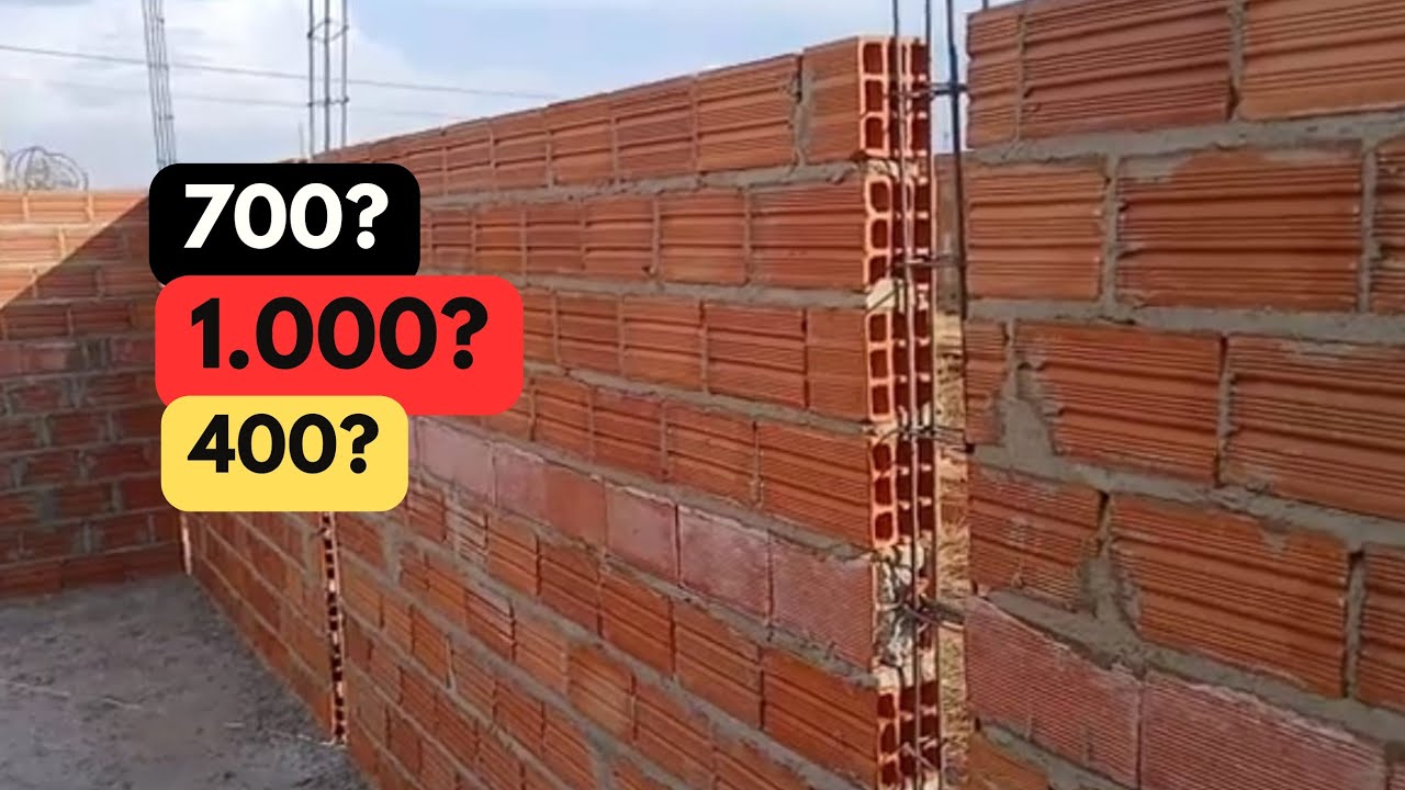 quantos tijolos um pedreiro assenta por dia?