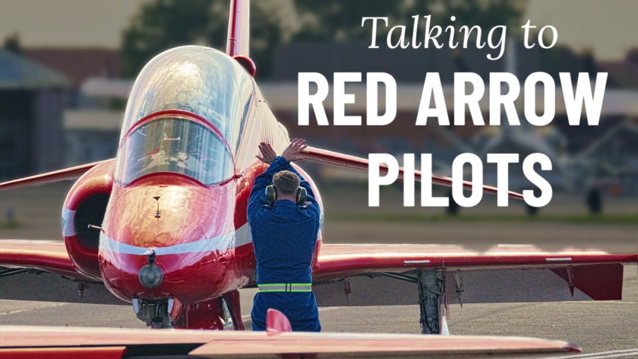 The Red Arrows Pilots at Blackpool Airport