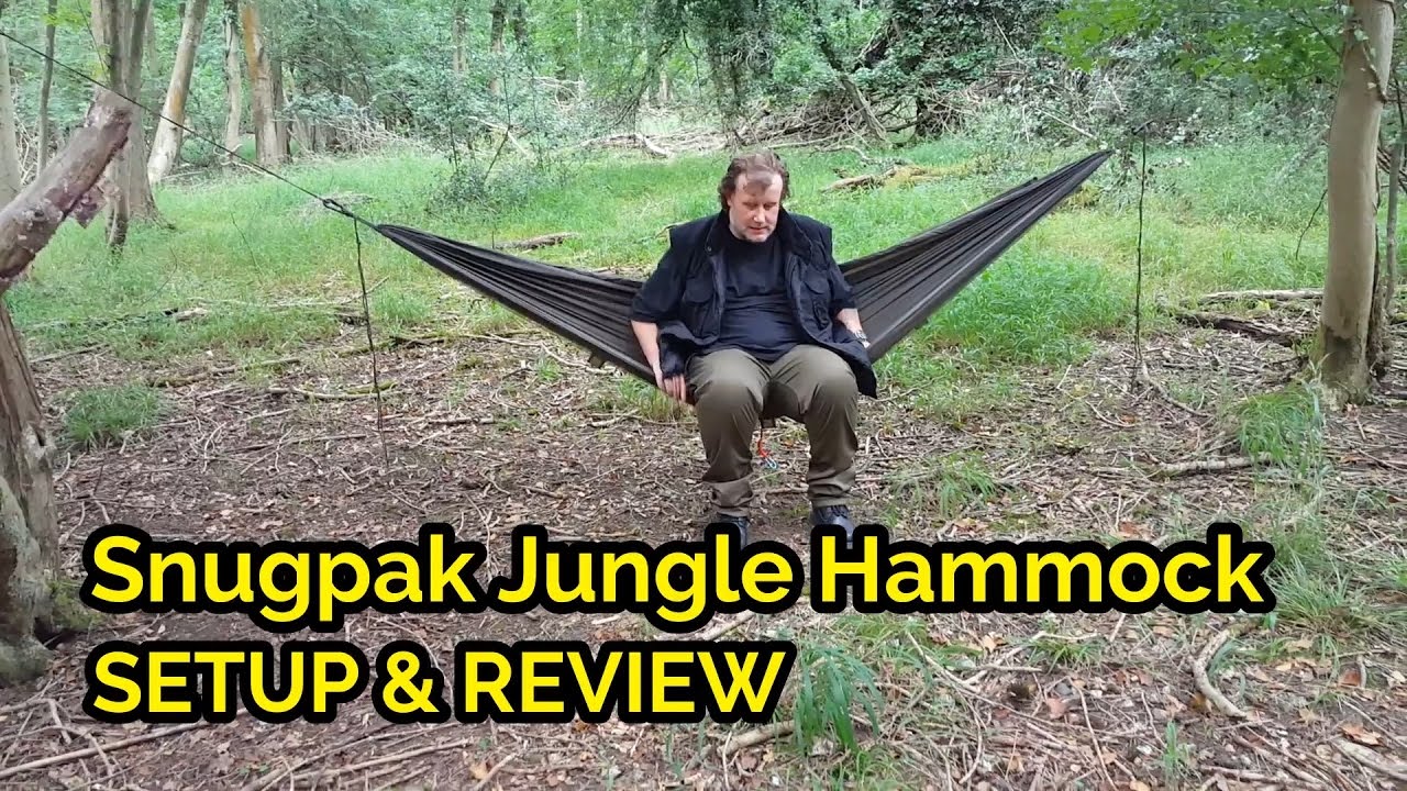 Snugpak Jungle Hammock with Mosquito net Setup