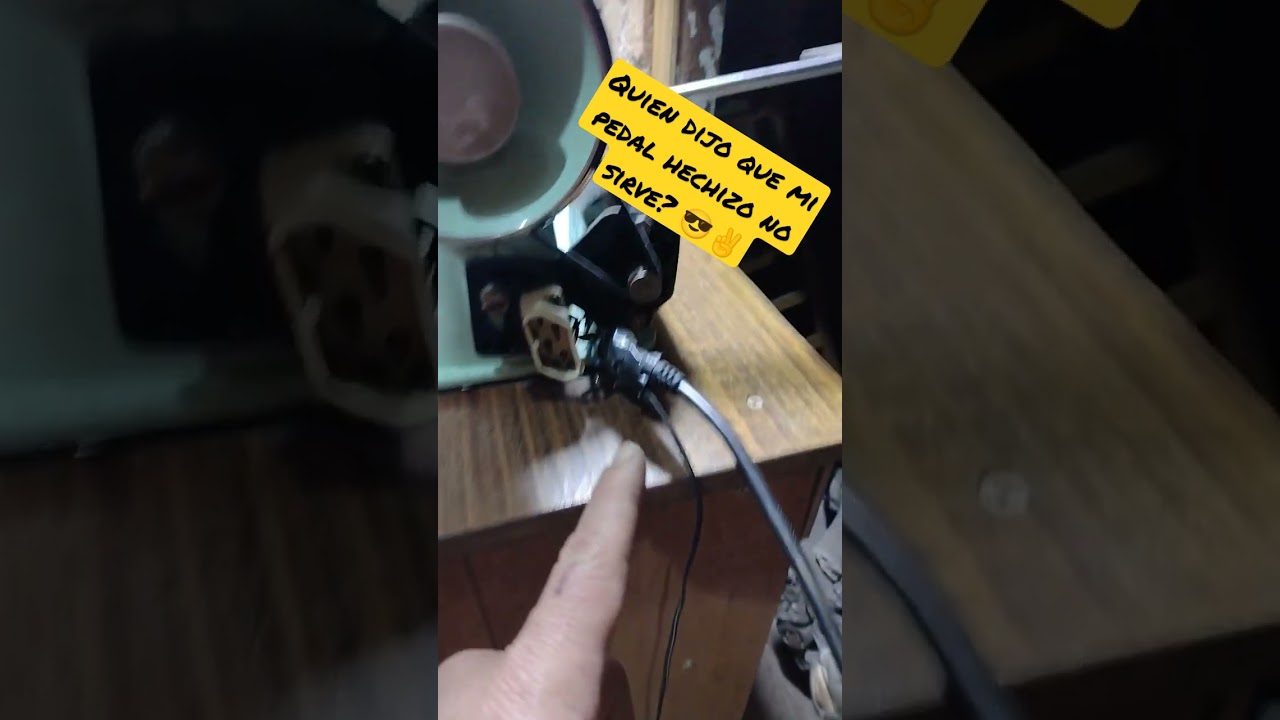 Pedal Hecho en casa para m&aacute;quina de coser (Si no crees te aguantas hasta comprarte uno)🤣🤣yo Contin&uacute;o