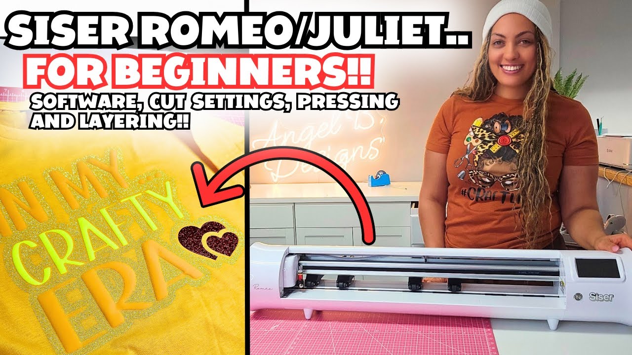 NEW CUTTING MACHINE?? | SISER ROMEO/JULIET 101: How to Use Your New Siser Cutting Machine