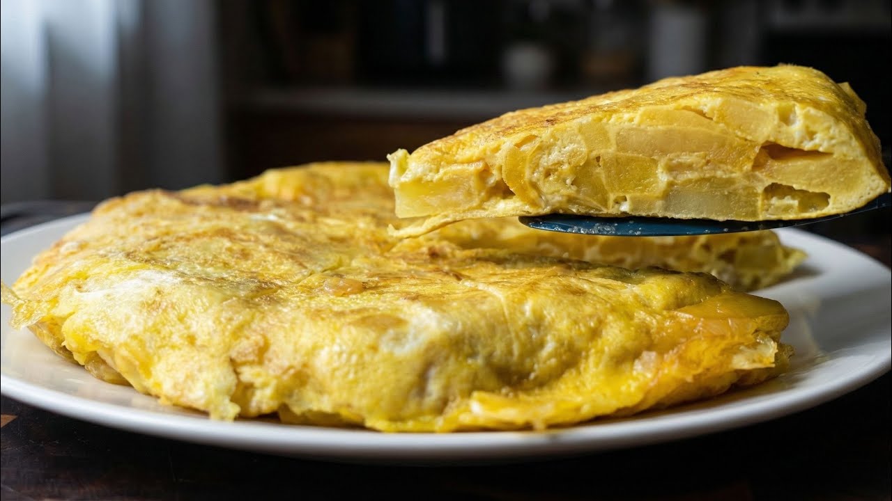 Cómo hacer una tortilla de papas fácil y rápida 🔥🥚🥔