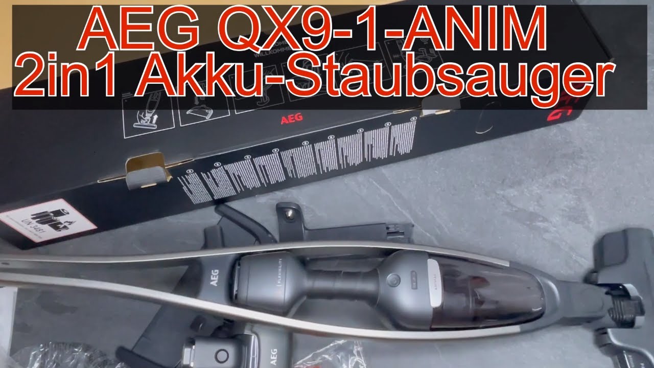 AEG QX9-1-ANIM - 2 in 1 Akku-Staubsauger