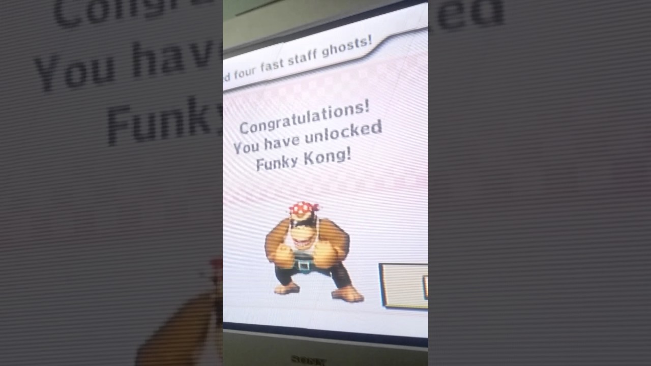 **NOT CLICKBAIT**Unlocking Funky Kong in seconds!!!!! MK Wii